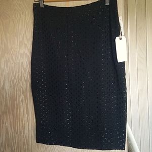 Leith beautiful sheer skirt with lining.
